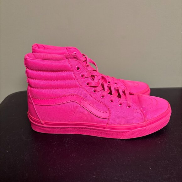 Vans Shoes - Vans Sk8-Hi 'Mono Canvas' sneakers in a neon hot pink
